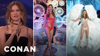 Behati Prinsloo On The Evolution Of Victoria's Secret Angel Wings | CONAN on TBS