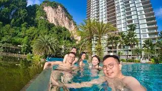 Swimming in The Haven All Suite Resort, Ipoh & Chang Jiang White Coffee