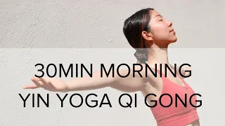 Morning Yin Yoga Qi Gong Flow| 30 Minute | Annie Au Yoga