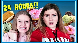 We Ate Only SWEET food for 24 Hours | Taylor & Vanessa