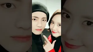 Best friend 😍#yoona #v#kimtaehyung #bts#snsd