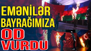 İrəvanda Azərbaycan və Türkiyə bayraqları yandırıldı - Xəbəriniz Var? - Media Turk TV