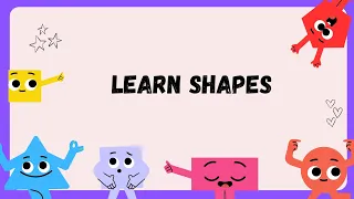 Learn Shapes for Preschoolers #preschoollearning #kidslearning #fortoddlers #shapes #shapesforkids