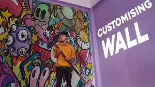 CUSTOMISING a wall with DOODLE🔥🔥🖌