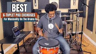 Six Killer 6-TUPLET Pad Exercises! 🥁 (For MUSICALITY On The Drums)