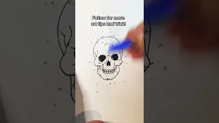 How to draw a realistic skull, the easy way!