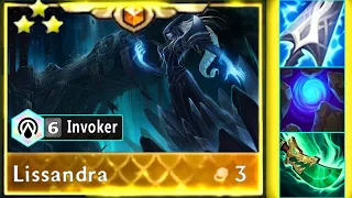 Manazane Lissandra ⭐⭐⭐ SPAM RRRRR | 6 Invoker Lissandra 3 Star + Karma 3 Star | TFT SET 9