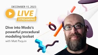 Dive into Modo’s powerful procedural modeling toolset