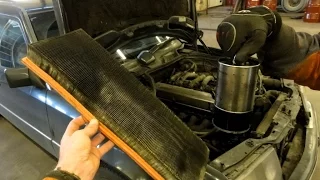 Замена масла и фильтров Mercedes W124 Changing Engine Oil & Filter