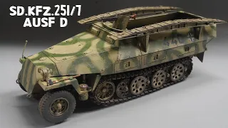 Dragon Sd.kfz.251/7 ausf d Half track full build