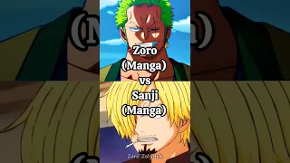 Who is strongest || Zoro vs Sanji || #onepiece #shorts