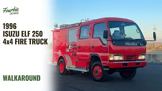 1996 Isuzu Elf 250 4x4 Fire Truck Walkaround