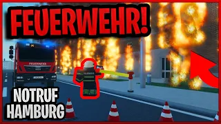 Wir LÖSCHEN ERFOLGREICH die FEUER in Notruf Hamburg!? | Roblox Notruf Hamburg Feuerwehr Deutsch
