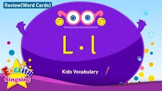 Kids vocabulary compilation - Words starting with L, l - Word cards - review