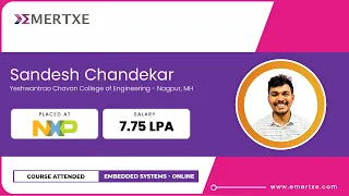 Student Review | Best Online Course with Placement | Embedded Systems | Sandesh Placed @NXPsemi #yt