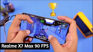 Realme X7 Max 90 FPS BGMI Test with FPS & Heating | Best Gaming Phone under 30K for PUBG?