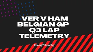 Max Verstappen v Lewis Hamilton lap comparison minisectors and G-forces | Belgian Grand Prix 2021 Q3
