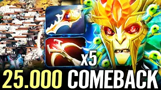 🔥 Crystallis Medusa RAMPAGE 25.000 GOLD COMEBACK — Rapier + Daedalus x5 Split Shot Carry Dota 2 Pro