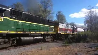 Genesee Valley and the Steamtown excursion pass through the Water Gap