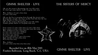 The Sisters of Mercy - Gimme Shelter (Live) (Rolling Stones cover)