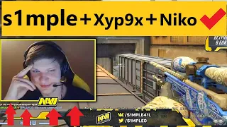 s1mple, Xyph9x & Niko playing in FPL in Same Team & destroying others