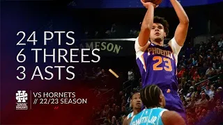 Cameron Johnson 24 pts 6 threes 3 asts vs Hornets 22/23 season