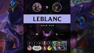 LeBlanc Mid vs Kog'Maw - NA Master Patch 14.9