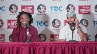 Lawrance Toafili & DJ Uiagalelei Post Spring Showcase Press Conference  | FSU Football