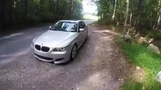 BMW 545i Muffler Delete Exhaust - POV