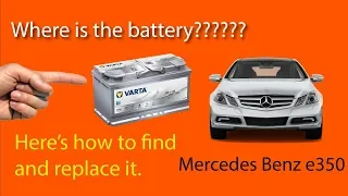 Replacing Battery in Mercedes Benz e350