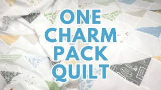 Free Quilt Pattern | Charm Pack Quilt Pattern | Half Square Triangle Quilt Pattern | On Point Quilt