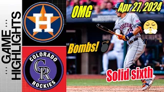 HAstros vs Rockies [Highlights] 6 RUNS in a row | Astros sweep 💥