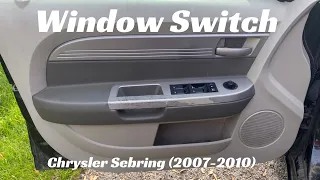 How to replace window switch - Chrysler Sebring (2007-2010)