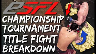 Best UFC 4 Players In The World/Fight Breakdown - ESports Tournament ESFL Gran Prix Xbox Finals