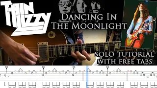 Thin Lizzy - Dancing In The Moonlight guitar solo lesson (with tablatures and backing tracks)