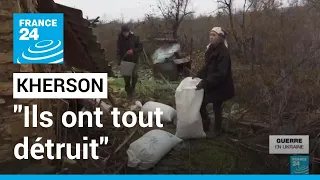 Ukraine : à Kherson, des habitants retrouvent leur logement complètement "détruit" • FRANCE 24