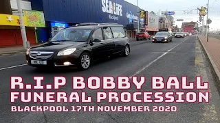 funeral procession for Bobby Ball : Blackpool Tower