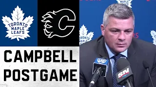 Sheldon Keefe | Toronto Maple Leafs at Calgary Flames | February 10, 2022