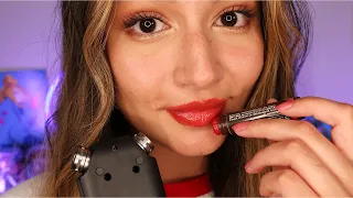 ASMR Applying Lip Balm Over and Over (Mouth Sounds & Tascam Tingles)