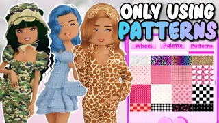 ONLY USING PATTERNS IN DRESS TO IMPRESS | Roblox Dress To Impress Part 2