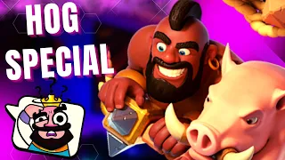 HOG RIDER FUNNY MOVES (CLASH ROYALE)