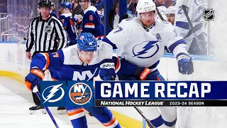 Tampa Bay Lightning vs New York Islanders | February 24, 2024 | Game Highlights | NHL Regular Season