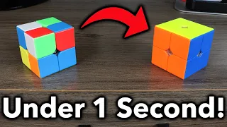 How To Solve A 2x2 Rubik's Cube In UNDER 1 SECOND