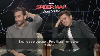 Entrevista con Tom Holland y Jake Gyllenhaal