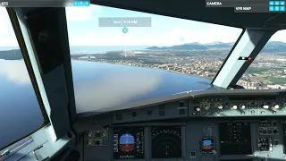 Landing in Ibiza   RW24    Airbus A320neo  MSFS2020