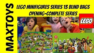 Lego Minifigures Series 13 Blind Bags Opening Complete Series