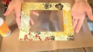 How-To wrap a frame mat with fabric