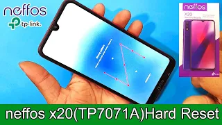 neffos x20 (TP7071A) Hard Reset /Pin/Pattern Lock Remove