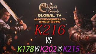 [MOGTV] K216 vs K178, K202, K215  | Muhteşem Osmanlı KVK Savaşı [Days of Empire]