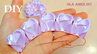 😍 Посмотрите какие НЕЖНЫЕ ❤️️ Очень Простые и такие КРАСИВЫЕ ЦВЕТЫ из ЛЕНТ!! Ribbon Flowers/Ola ameS